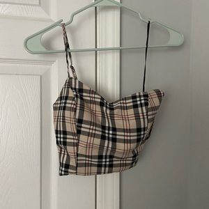 plaid tank top